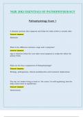 Exam 1 - NUR2063 / NUR 2063 (Latest 2023 / 2024) : Essentials of Pathophysiology - Rasmussen