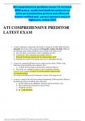 ATI COMPREHENSIVE PREDITOR LATEST EXAM 