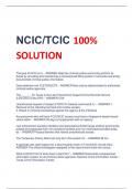 NCIC/TCIC 100%  SOLUTION