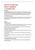 EDS3701 Examination MEMO 11 OCT 2023