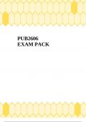 PUB2606 EXAM PACK