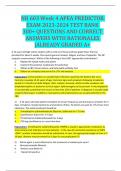 NR 603 Week 4 APEA PREDICTOR EXAM 2023-2024 TEST BANK 300+ QUESTIONS AND CORRECT ANSWERS WITH RATIONALES |ALREADY GRADED A+ 