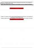 Chapter 01: Community and Prevention-Oriented, Population-Focused Practice: The Foundation of Specialization in Public Health Nursing Stanhope: Public Health Nursing: Population-Centered Health Care in the Community, 9th Edition  VERIFIED & A+ GRADED