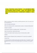 XCEL TESTING SOLUTIONS CALIFORNIA PRE-LICENSING EDUCATION LIFE, ACCIDENT AND HEALTH INSURANCE Exam With Answers 2023- 2024 (Score A+)