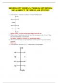 BIOCHEMISTY MODULE 4 PROBLEM SET 2023/2024  100% CORRECT QUESTIONS AND ANSWERS