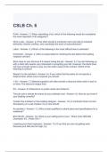 CSLB ch. 6 Exam with complete solutions