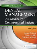 LITTLE AND FALACE'S DENTAL MANAGEMENT OF THE MEDICALLY COMPROMISED PATIENT 9TH EDITION BY JAMES W. LITTLE