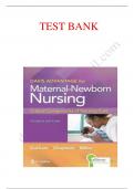 Test Bank: Maternal-Newborn Nursing: The Critical Components of Nursing Care, 4th Edition, Roberta Durham, Linda Chapman