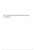 PVL 3701 exam_problem_questions_and_ans Verified ans