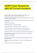 AARP Exam Questions with All Correct Answers 