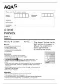 A-level PHYSICS Paper 3 Section A