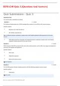 HIMA240 Quiz 3.[Questions And Answers]