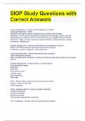 SIOP Study Questions with Correct Answers 