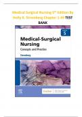 Medical Surgical Nursing 5th Edition By Holly K. Stromberg Chapter 1-49 TEST BANK | Q& EXPLAINED ANSWERS (RATED A+) | 2023