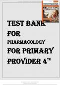 Pharmacology for the Primary Care Provider Edmunds 4th Edition Test Bank ISBN:978-0323087902|Complete Guide A+