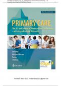 TEST BANK FOR PRIMARY CARE ART AND SCIENCE OF ADVANCED PRACTICE NURSING – AN INTERPROFESSIONAL APPROACH 5TH EDITION DUNPHY