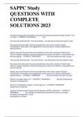 SAPPC Study QUESTIONS WITH  COMPLETE SOLUTIONS 2023