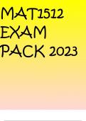 MAT1512 EXAM PACK 2023