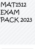 MAT1512 EXAM PACK 2023