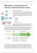 Lecture Notes Metabolic consequences of chronic diseases, HNH37506