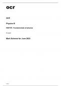 ocr A Level Physics B (H557/01) MARK SCHEME June2023.