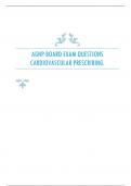 AGNP BOARD EXAM QUESTIONS CARDIOVASCULAR PRESCRIBING