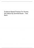 Evidence Based Practice For Nurses 4th Edition By Schmidt Brown - Test Bank.pdfEvidence Based Practice For Nurses 4th Edition By Schmidt Brown - Test Bank.pdfEvidence Based Practice For Nurses 4th Edition By Schmidt Brown - Test Bank.pdfEvidence Based Pra