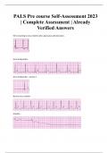 PALS Pre course Self-Assessment 2023 | Complete Assessment | Already Verified Answers