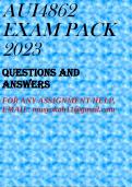 AUI4862 EXAM PACK 2023