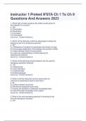 Instructor 1 Pretest IFSTA Ch 1 To Ch 9  Questions And Answers 2023 