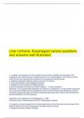  Liver cirrhosis. Esophageal varices questions and answers well illustrated.