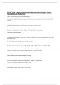 ENTC 206 - Nanomaterials & Nanotechnologies Exam Questions & Answers 