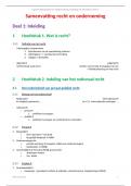 Samenvatting Recht en Onderneming (DEEL 1) (15/20)