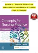 TEST BANK For Giddens, Concepts for Nursing Practice 3rd Edition, Verified Chapters 1 - 57, Complete Newest Version