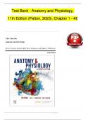 TEST BANK For Anatomy and Physiology, 11th Edition (Patton, 2023),| Verified Chapter's 1 - 48 | Complete