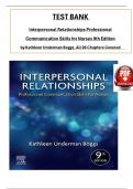 Test Bank For Interpersonal Relationships 9th Edition by Kathleen Underman Boggs, ISBN: 9780323551335, All 26 Chapters Covered, Verified Latest Edition