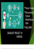 NSG 6999 Week 10 Discussion 11 Peace Vumomse, Decreasing Heart Failure Readmission Rate Latest Review 2023 Practice Questions and Answers, 100% Correct with Explanations, Highly Recommended, Download to Score A+