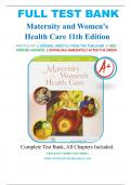 Test Bank for Maternity & Women’s Health Care, 11th Edition, Lowdermilk 978-0323169189, All Chapters Covered | Complete Guide A+ 