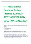 ATI RN Maternal  Newborn Online  Practice 2019 NGN TEST 100% VERIFIED  SOLUTIONS 2023/2024