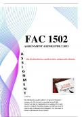 Fac1502 Assignment 4 Semester 2 2023 Exam  last quiz