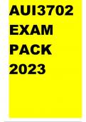 AUI3702 EXAM PACK 2023