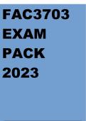 FAC3703 EXAM PACK 2023