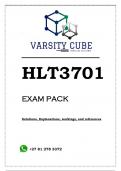 HLT3701 EXAM PACK 2023