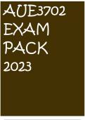 AUE3702 EXAM PACK 2023