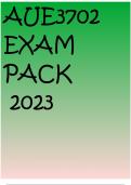 AUE3702 EXAM PACK 2023