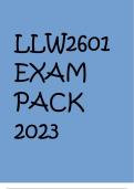 LLW2601 EXAM PACK 2023