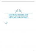 AGNP BOARD EXAM QUESTIONS CARDIOVASCULAR ASSESSMENT