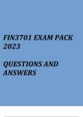 Financial Management(FIN3701 Exam pack 2024)