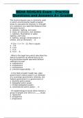 NEHA REHS/RS Exam - Practice Questions and Answers A+ Graded