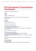 FCC Grol element 3 Test Questions And Answers